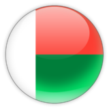 madagascar flag glossy round wallpaper